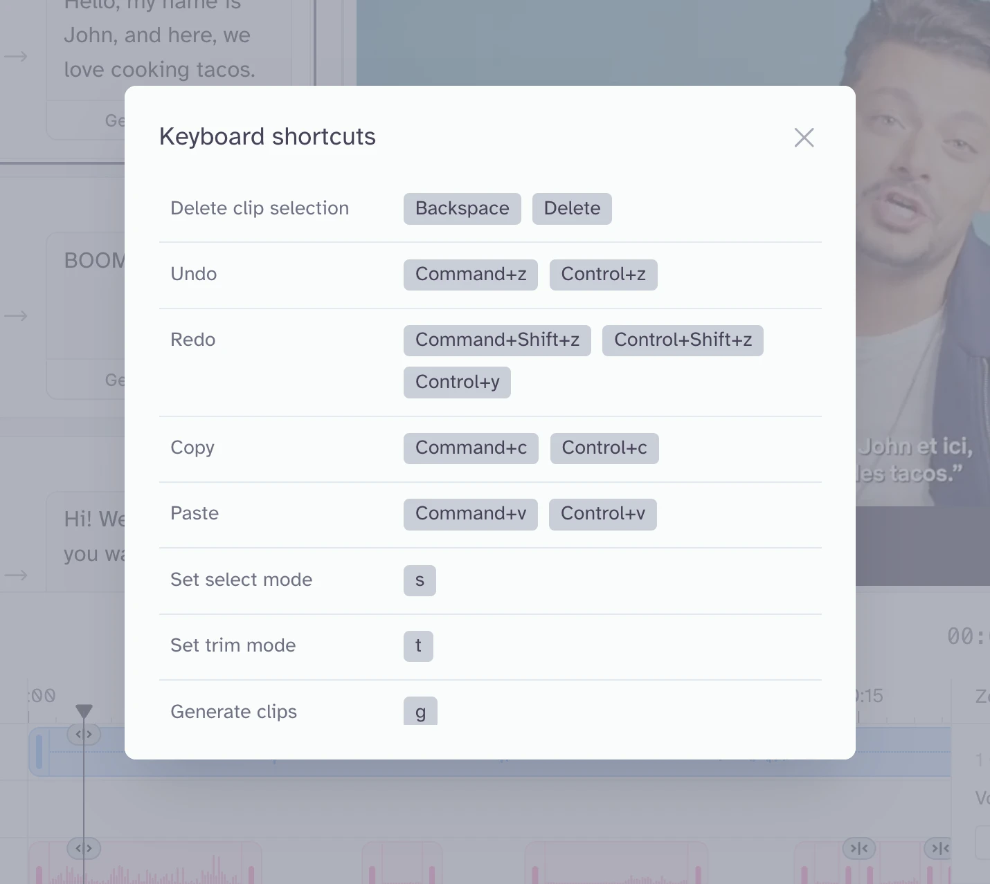 Studio Shortcuts